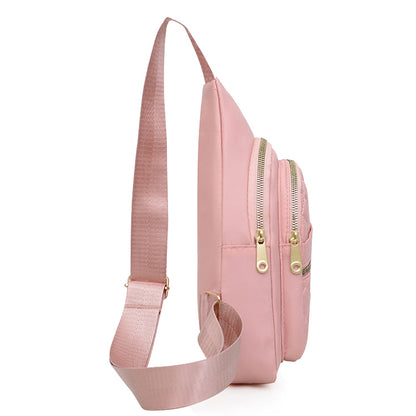 Travel Backpack For Men And Women Multi Color Slanted Fabric Neutral Style Nylon Material Bag 3