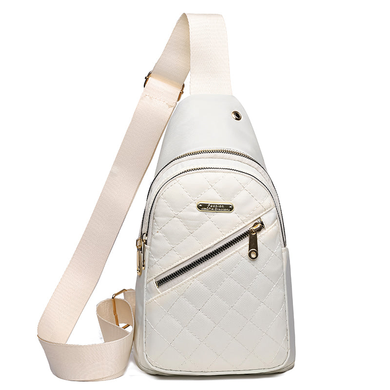 Travel Backpack For Men And Women Multi Color Slanted Fabric Neutral Style Nylon Material Bag 7