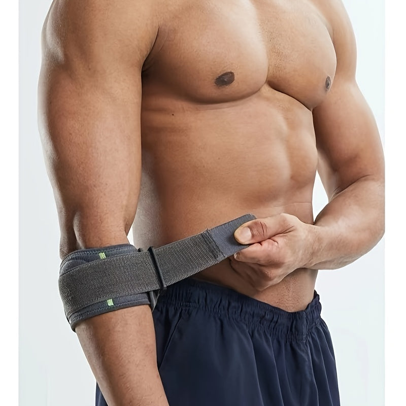 Adjustable Basketball Tennis Elbow Support, Effective Pain Syndrome Epicondylitis Brace, Golfer's Strap Elbow Pads
