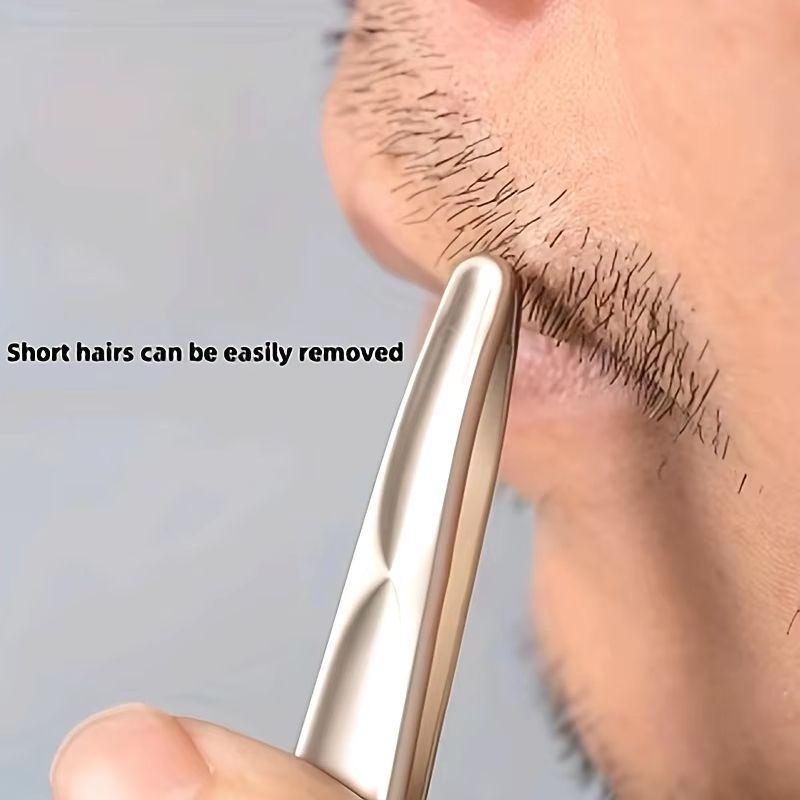 Premium Round-Head Precision Tweezers for Eyebrow & Facial Hair Removal