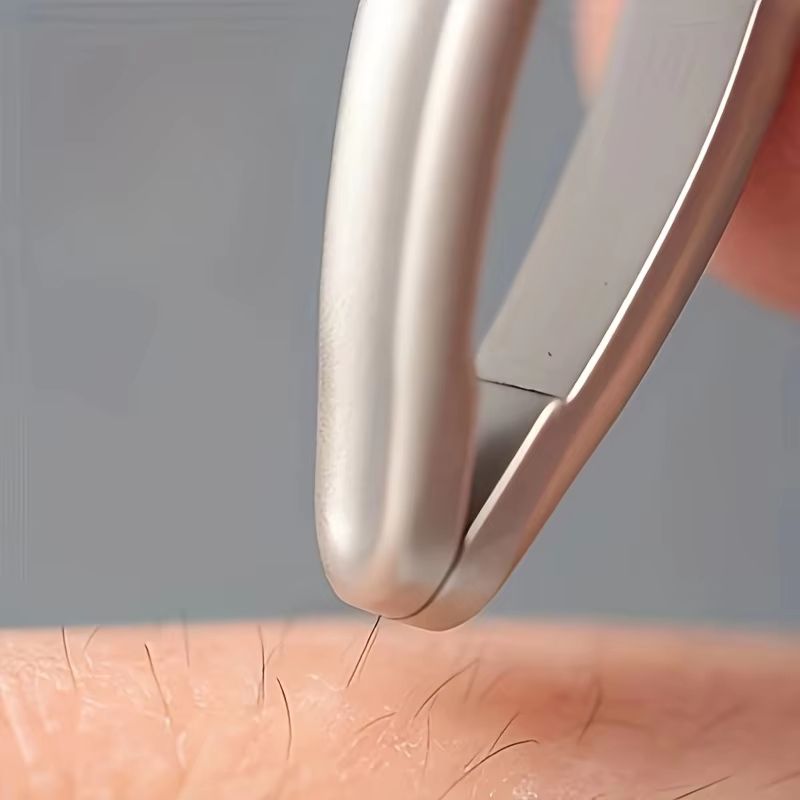 Premium RoundHead Precision Tweezers For Eyebrow  Facial Hair Removal 4