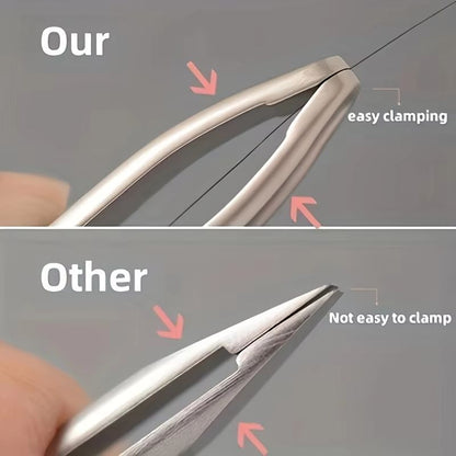 Premium RoundHead Precision Tweezers For Eyebrow  Facial Hair Removal 5