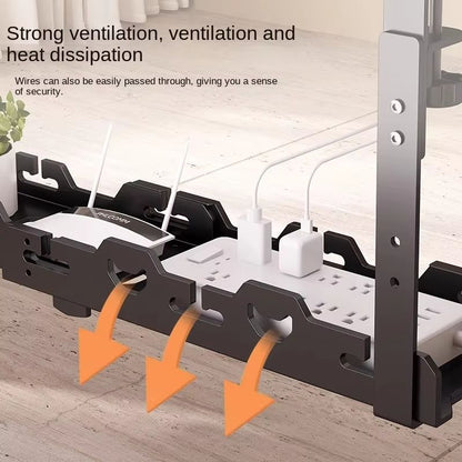 Telescopic UnderTable Metal Cable Management Tray For Home  Office 2