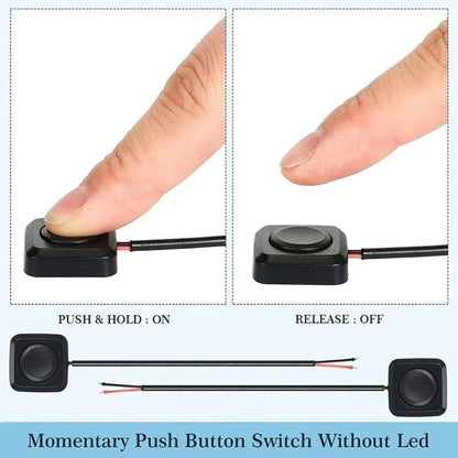 Mini SurfaceMount Momentary PushButton OnOff Switch 12 V24 V 2