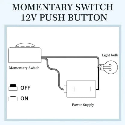 Mini SurfaceMount Momentary PushButton OnOff Switch 12 V24 V 5