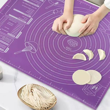 Premium Silicone Pastry  Baking Mat NonStick Dough Rolling Mat With Measurements  Guide 2