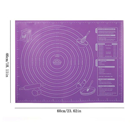 Premium Silicone Pastry  Baking Mat NonStick Dough Rolling Mat With Measurements  Guide 5