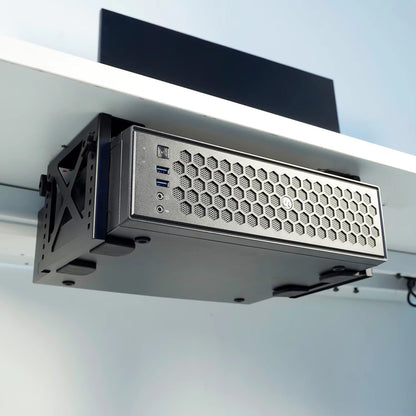 Monzlteck Adjustable UnderDesk Mount Bracket For PC  NAS Storage 1