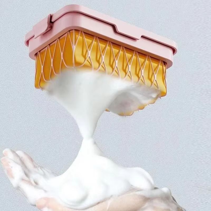 HighElastic Mesh Soap Box For Laundry  Bathroom  NonSlip Drain Storage Holder 1