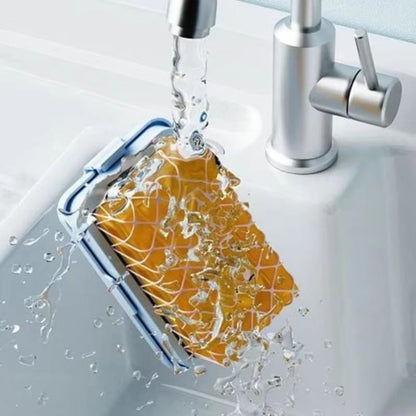 HighElastic Mesh Soap Box For Laundry  Bathroom  NonSlip Drain Storage Holder 2