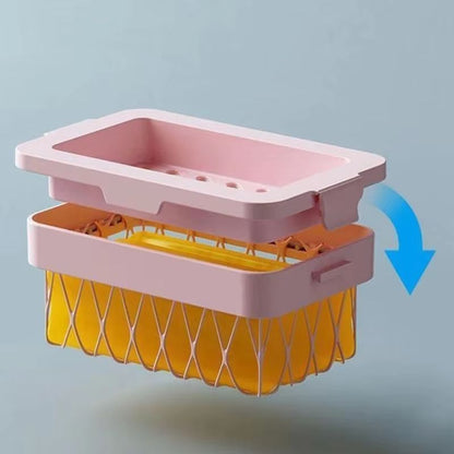 HighElastic Mesh Soap Box For Laundry  Bathroom  NonSlip Drain Storage Holder 3