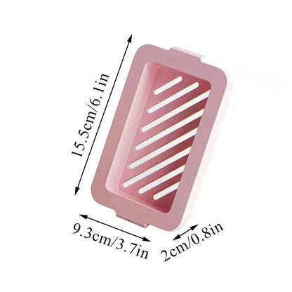HighElastic Mesh Soap Box For Laundry  Bathroom  NonSlip Drain Storage Holder 4
