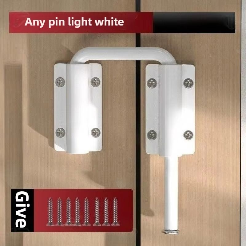Durable Aluminum Alloy 90180 Adjustable AntiTheft Door Latch Lock 4
