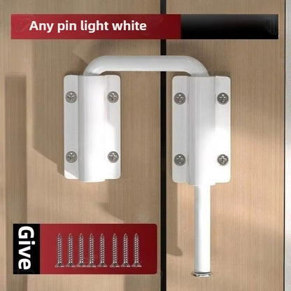 Durable Aluminum Alloy 90180 Adjustable AntiTheft Door Latch Lock 4