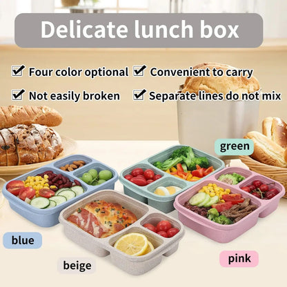 EcoStack WheatStraw 3Compartment Bento Box  Meal Prep  Food Storage Solution 2