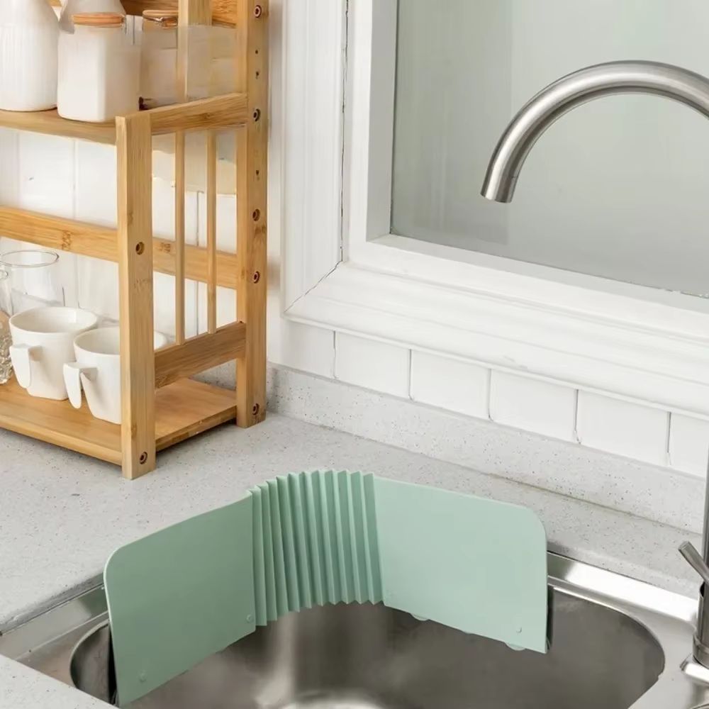 Adjustable Sink SplashBarrier  Drain Tray For Kitchen Use 1
