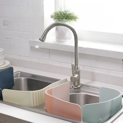 Adjustable Sink SplashBarrier  Drain Tray For Kitchen Use 2
