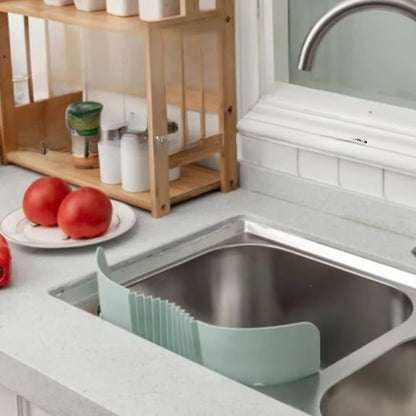 Adjustable Sink SplashBarrier  Drain Tray For Kitchen Use 4