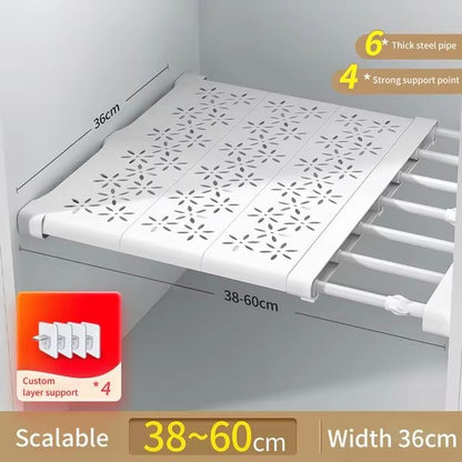 SmartSpace Adjustable WallMounted Organizer Rack  Space Saving Kitchen  Closet Storage System 10