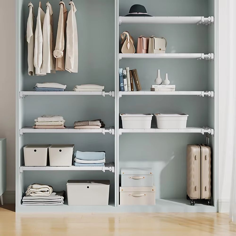 SmartSpace Adjustable WallMounted Organizer Rack  Space Saving Kitchen  Closet Storage System 1