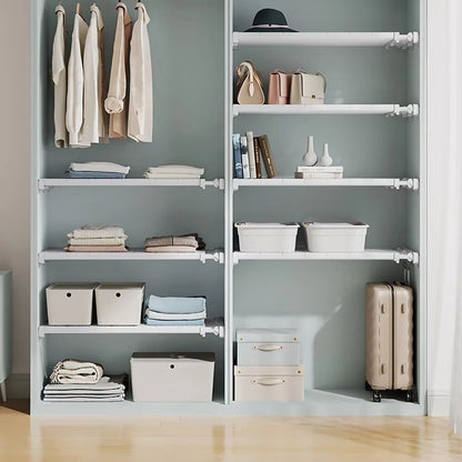 SmartSpace Adjustable WallMounted Organizer Rack  Space Saving Kitchen  Closet Storage System 1