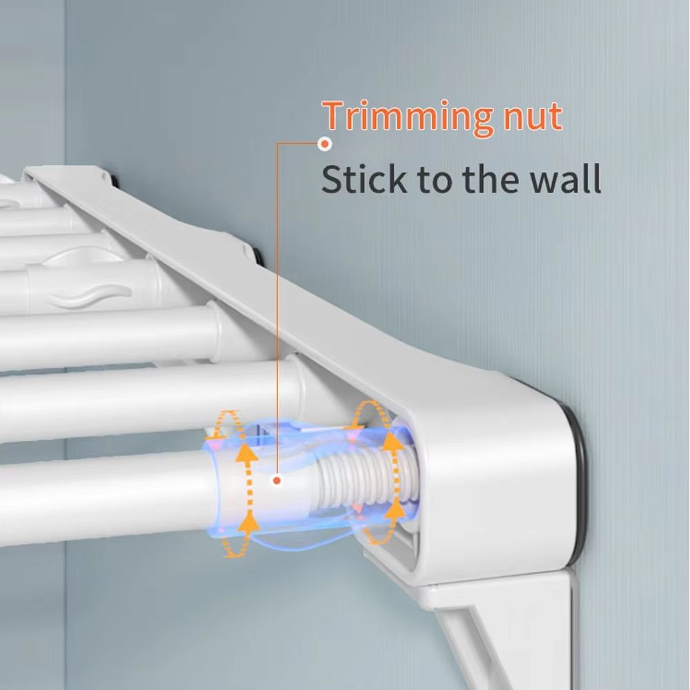SmartSpace Adjustable WallMounted Organizer Rack  Space Saving Kitchen  Closet Storage System 5