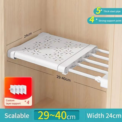 SmartSpace Adjustable WallMounted Organizer Rack  Space Saving Kitchen  Closet Storage System 6