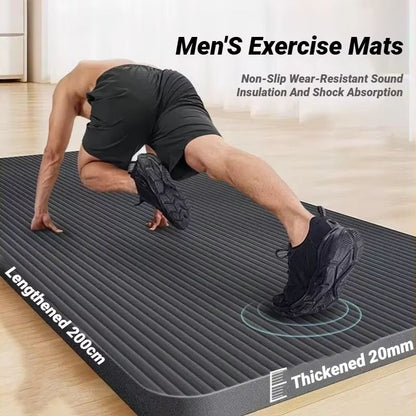 Premium Extra-Thick NBR Non-Slip Yoga Mat Duo for Fitness & Pilates