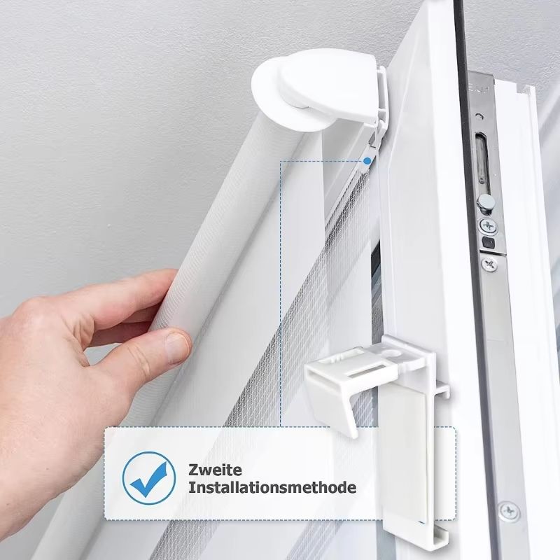 Durable Adhesive Clamp Support Brackets Set for Roller Blinds (4-Piece)