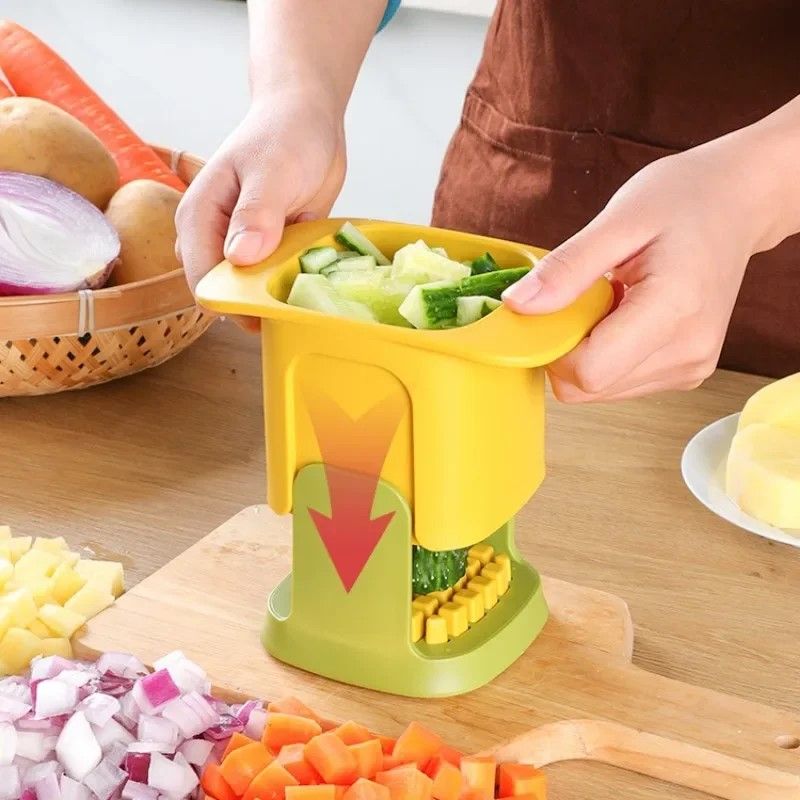 Everyday Chef HandPress Vegetable  FrenchFries Cutter  Cucumber  Potato Slicer Deluxe 1