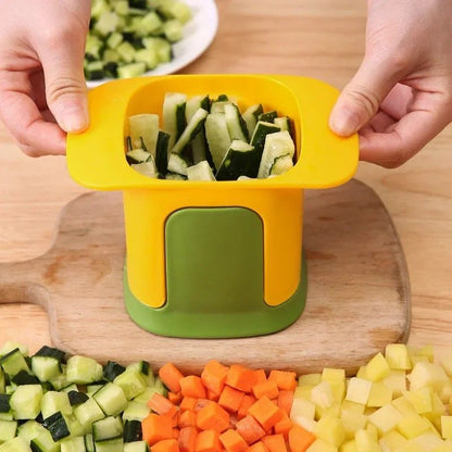 Everyday Chef Hand-Press Vegetable & French-Fries Cutter – Cucumber & Potato Slicer Deluxe
