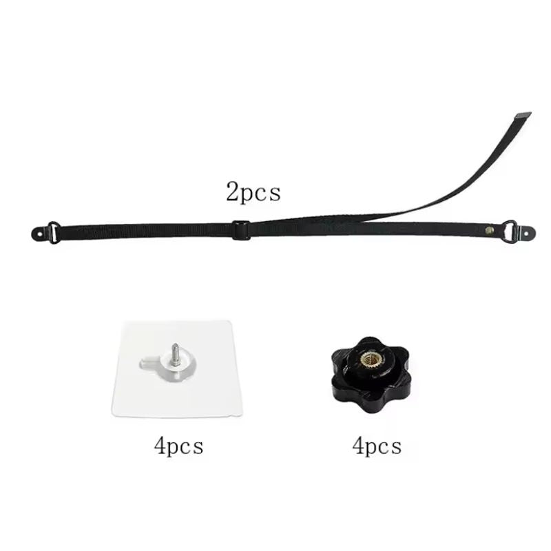 Adjustable NoDrill TV Safety Straps  AntiTip Furniture Anchors  2Piece Set 6