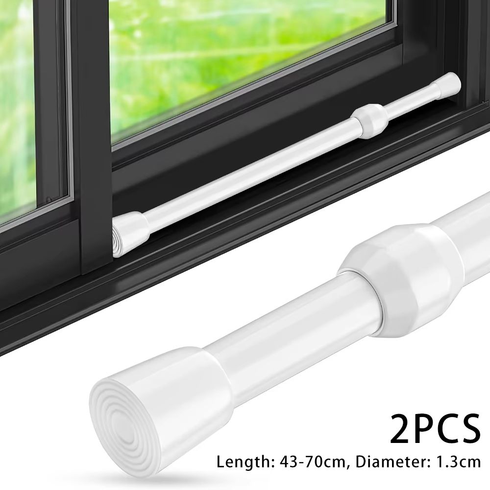 Adjustable Metal Safety Bar For Sliding Windows  Doors With RubberTip Lock 7