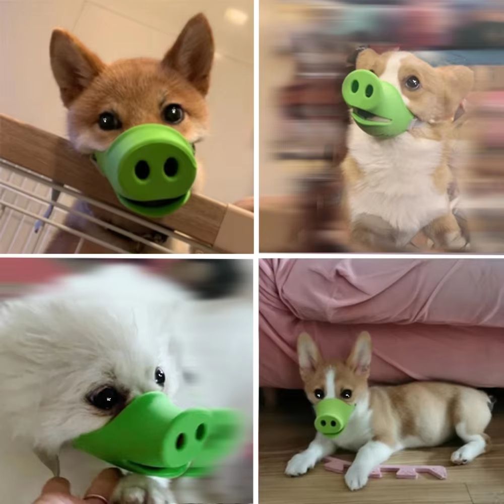 PigSnout Adjustable Breathing Mask For Puppy  Cute AntiBite AntiIngestion Pet Muzzle 1