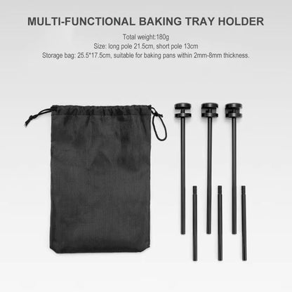 Portable Adjustable Triangular Grill  Pot Rack With Chain For Outdoor BBQ  Camping 6