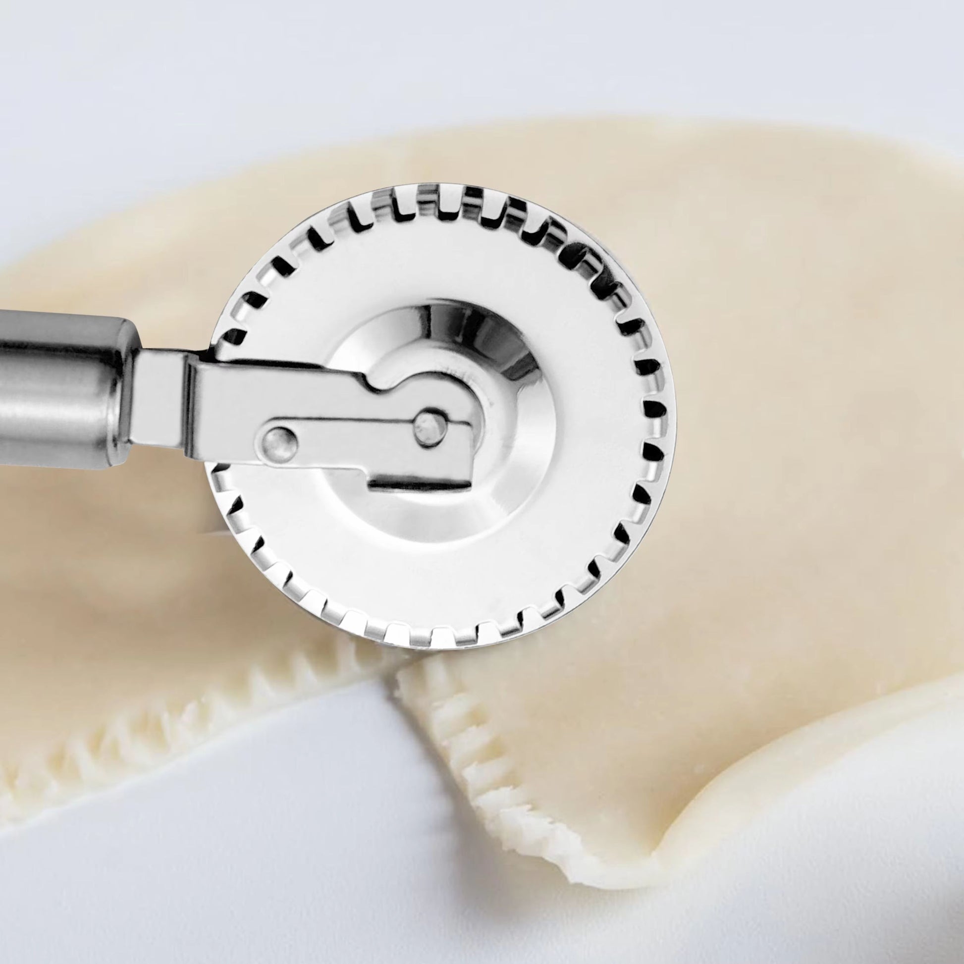 DoubleSided Stainless Steel Pastry Roller  EdgeSealing Embossing Cutter 2