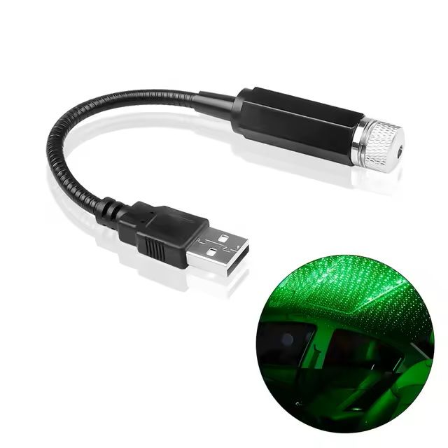USB Mini LED Star Night Light Projector For Car Roof And Room Ceiling 1