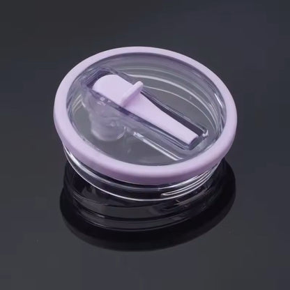 SpillProof Spiral Straw Cover Replacement Lid For 40 Oz Tumbler Cup 21