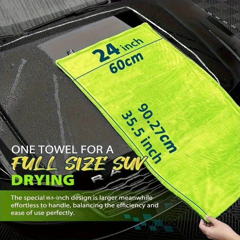 1400GSM Car Drying Towel – Oversized, Dual-Sided & Scratch-Free