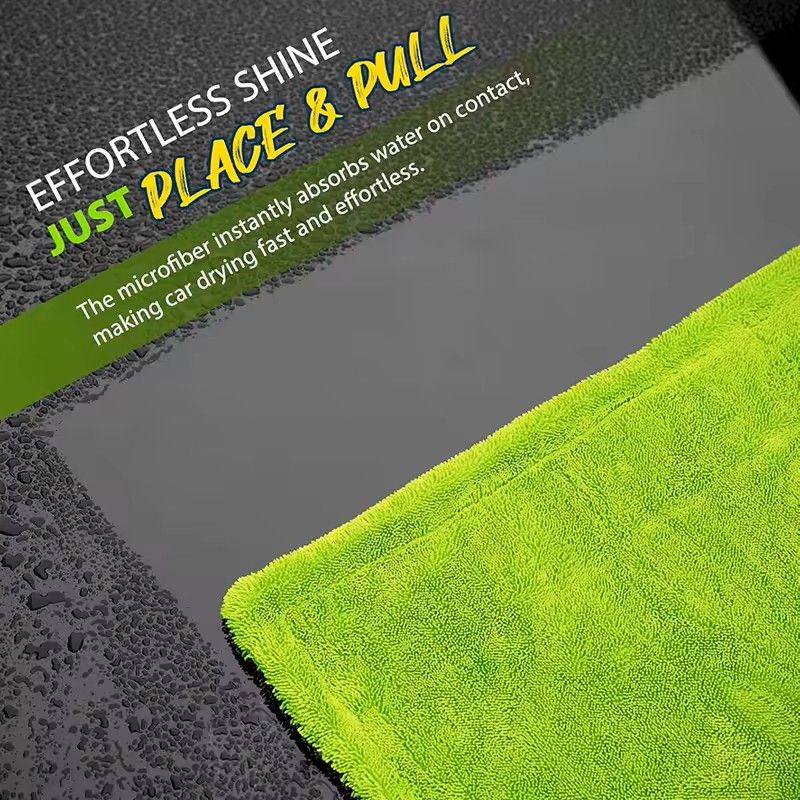 1400GSM Car Drying Towel  Oversized DualSided  ScratchFree 5