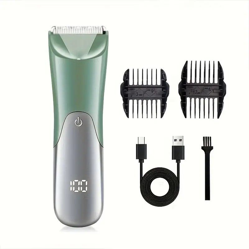 USB Body Hair Trimmer For Men  Beard Groin  Full Body Grooming 4