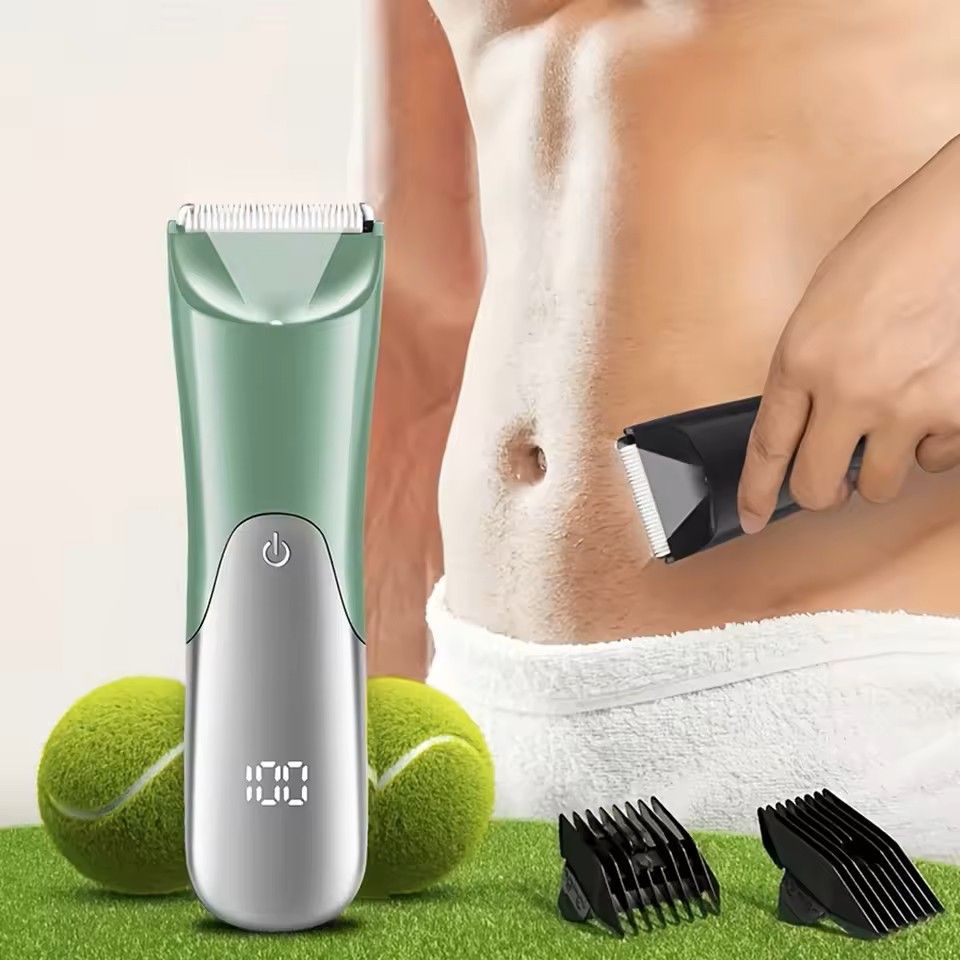 USB Body Hair Trimmer For Men  Beard Groin  Full Body Grooming 8