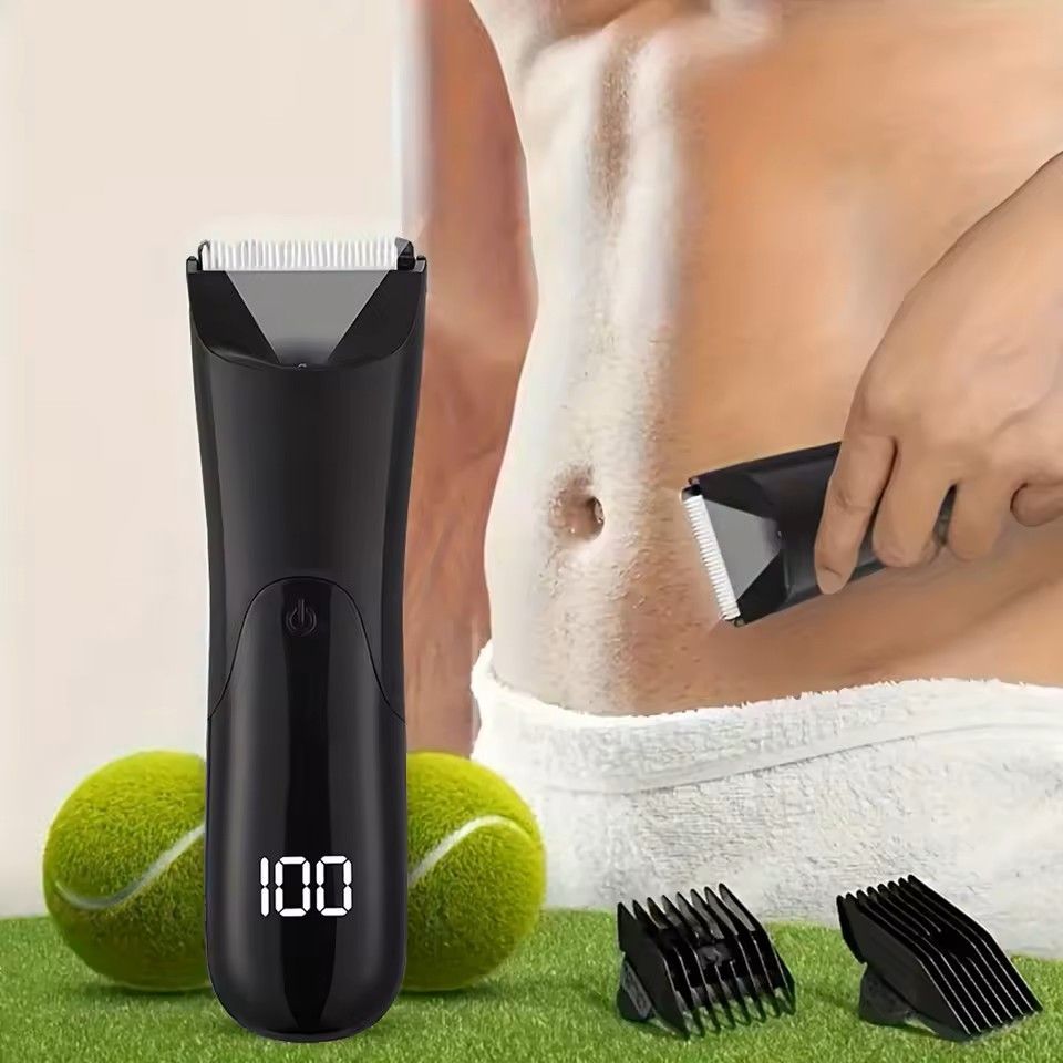 USB Body Hair Trimmer for Men – Beard, Groin & Full Body Grooming