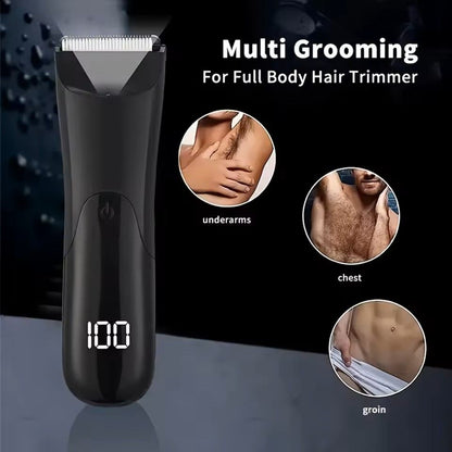 USB Body Hair Trimmer For Men  Beard Groin  Full Body Grooming 12