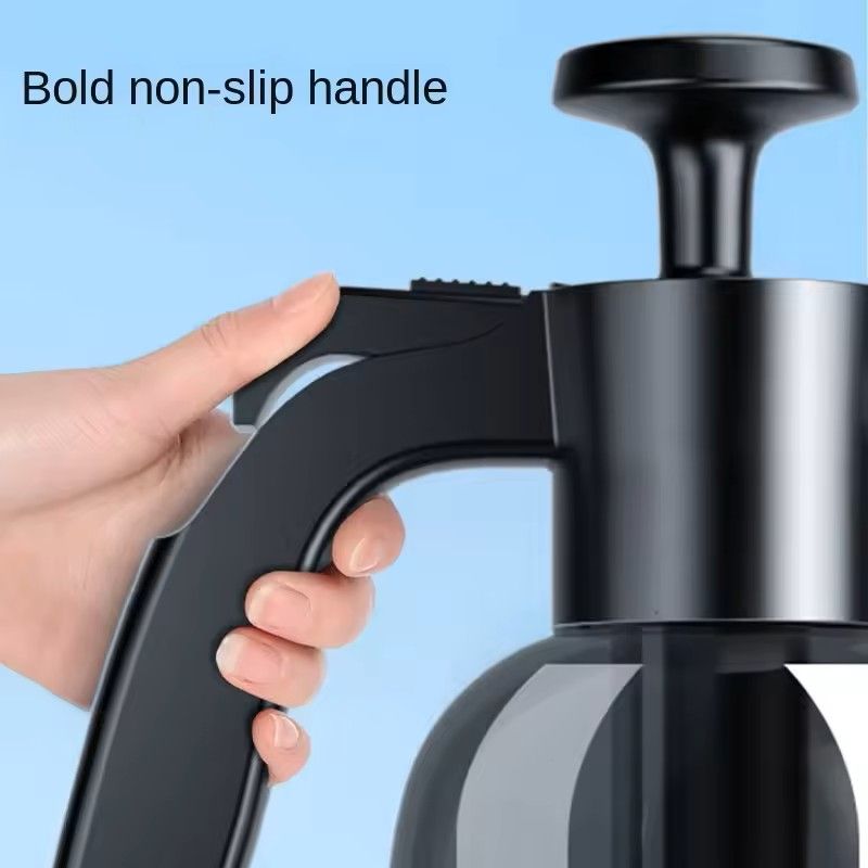 2L Hand Pump Foam Cannon  Manual Car Wash Sprayer With 3 Nozzles 6