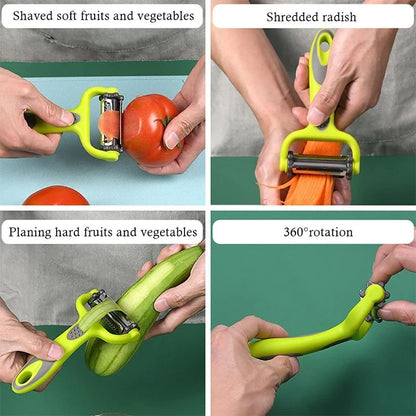 Three In One Rotary Vegetable Peeler And Grater For Kitchen Use 3