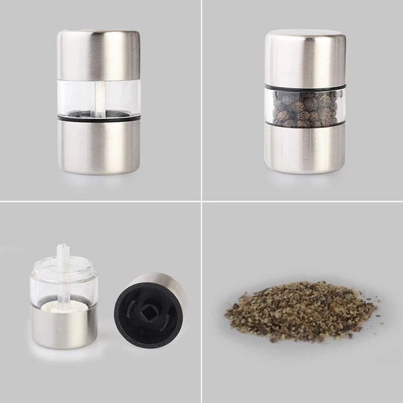 Manual Stainless Steel Pepper And Salt Grinder For Kitchen Use 1