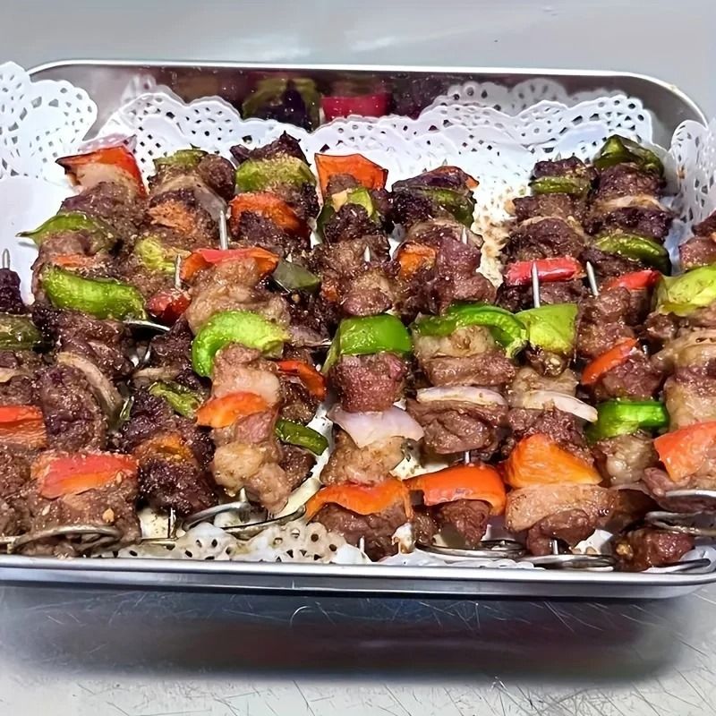 Stainless Steel Skewer Set For Air Fryers Ovens And Vertical Grills 3