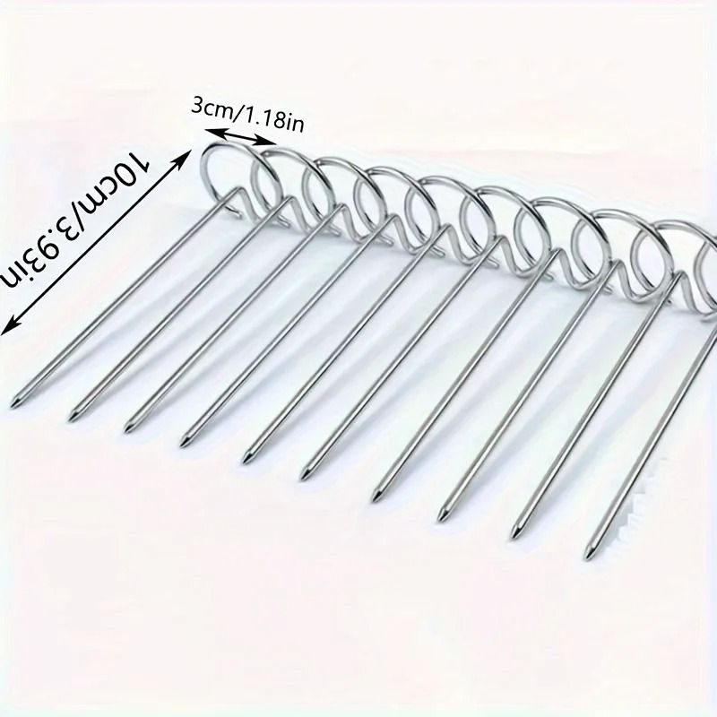 Stainless Steel Skewer Set For Air Fryers Ovens And Vertical Grills 6