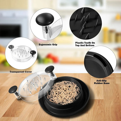 Chicken Shredder With Transparent Cover For Meat And Vegetable Chopping 2